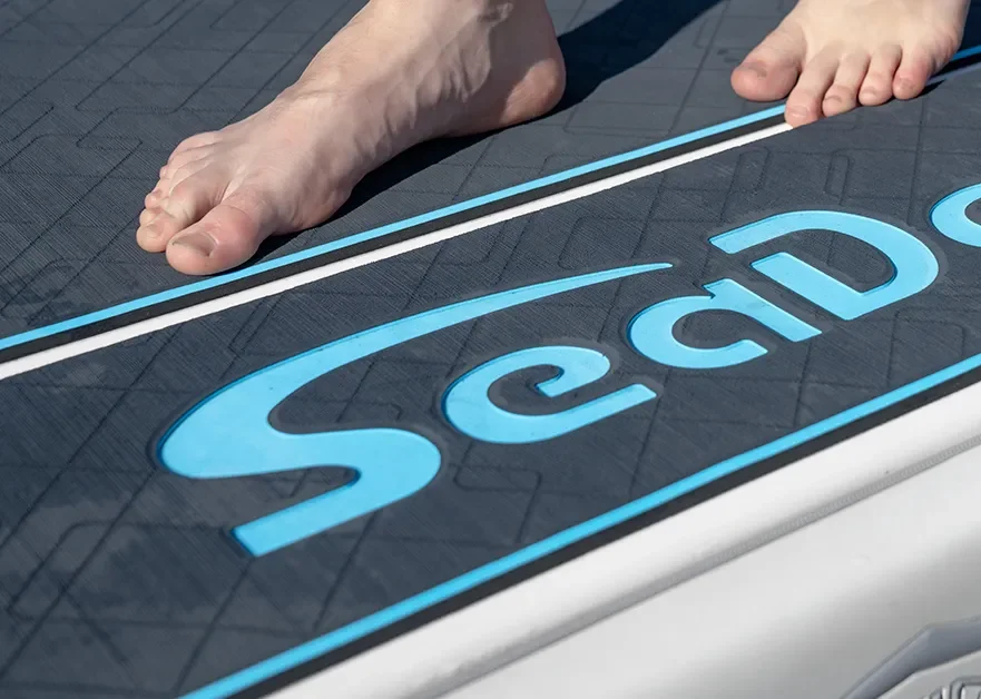 custom SeaDek boat flooring